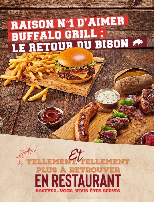 BUFFALO GRILL a organisé le jeu concours N°7760 – BUFFALO GRILL restaurants