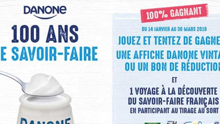 DANONE a organisé le jeu concours N°1519 – DANONE