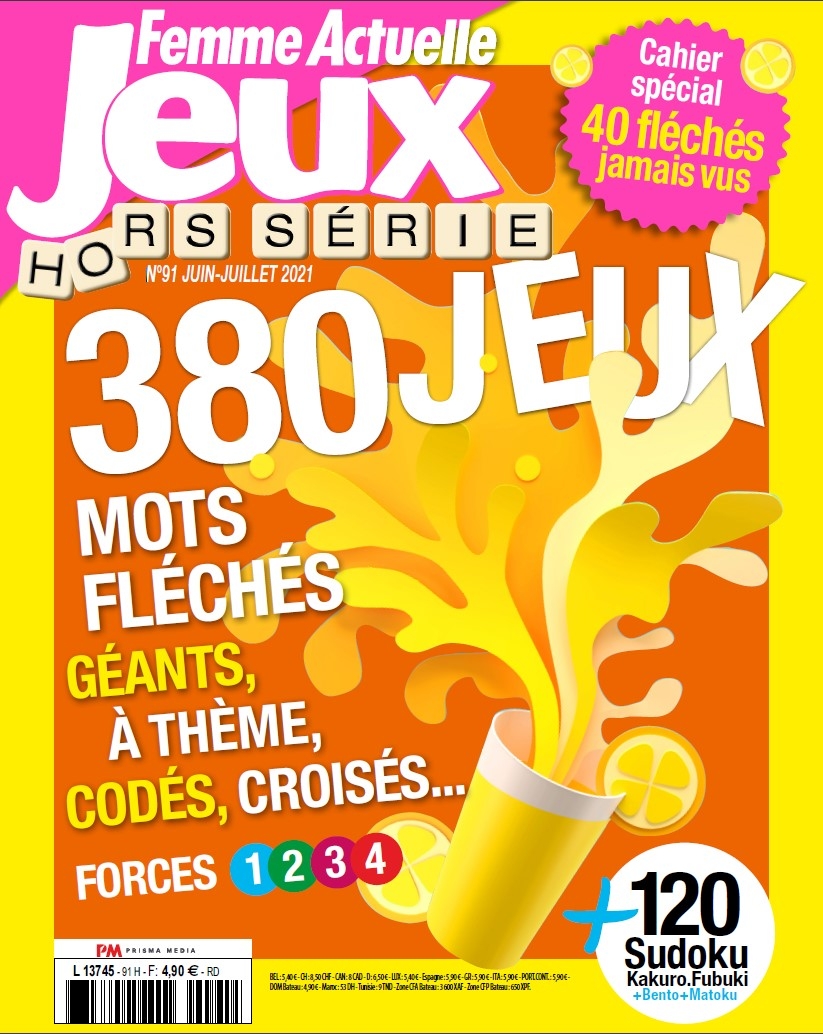 FEMME ACTUELLE Jeu concours N°27039  FEMME ACTUELLE JEUX magazine hors