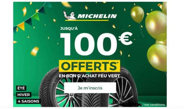 FEU VERT a organisé le jeu concours N°29730 – MICHELIN & FEU VERT pneumatiques