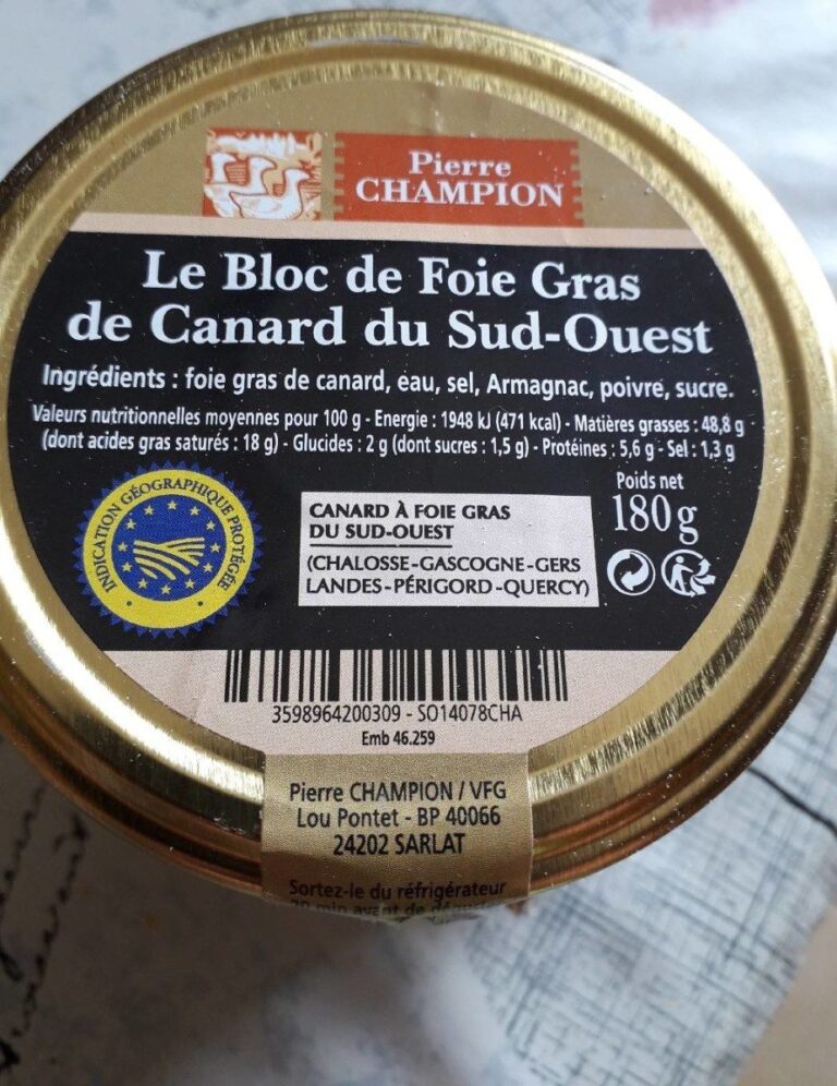 FOIES GRAS PIERRE CHAMPION vpc a organisé le jeu concours N°6635 – FOIES GRAS PIERRE CHAMPION vpc