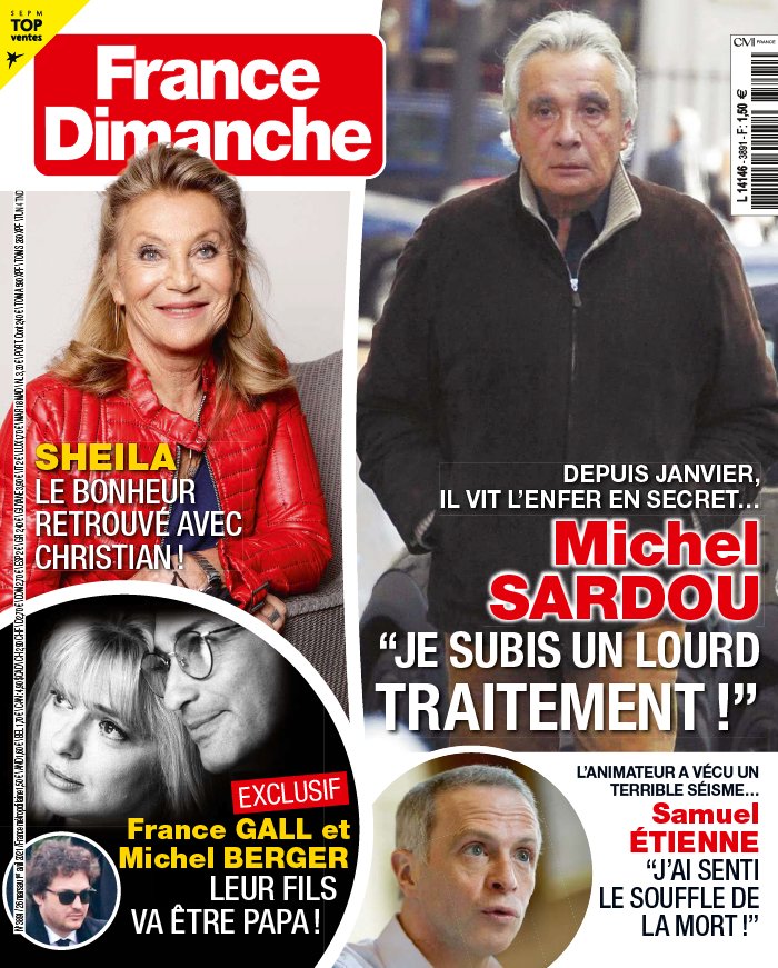 FRANCE DIMANCHE a organisé le jeu concours N°12411 – FRANCE DIMANCHE magazine n°3293