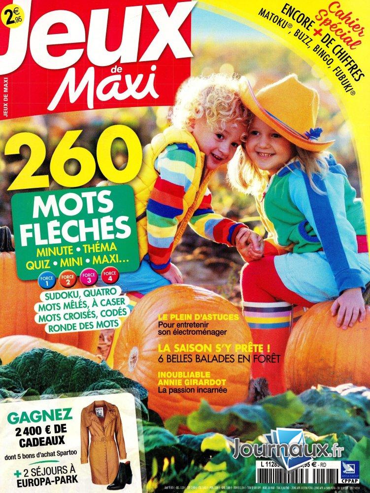 JEUX DE MAXI a organisé le jeu concours N°20879 – LES JEUX DE MAXI magazine n°157