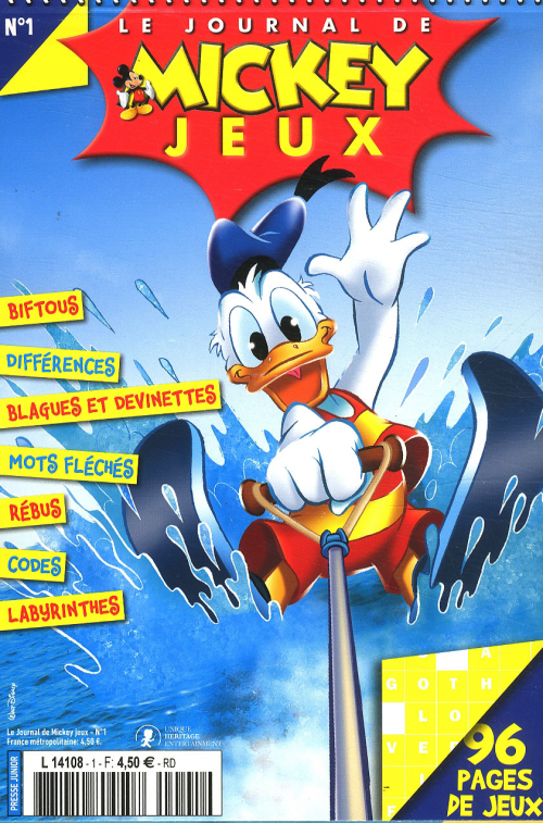 MICKEY JEUX magazine a organisé le jeu concours N°16727 – MICKEY JEUX magazine n°147