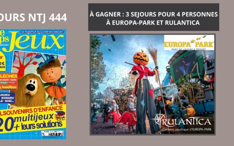 NOTRE TEMPS a organisé le jeu concours N°21327 – JEUX DE NOTRE TEMPS magazine n°297