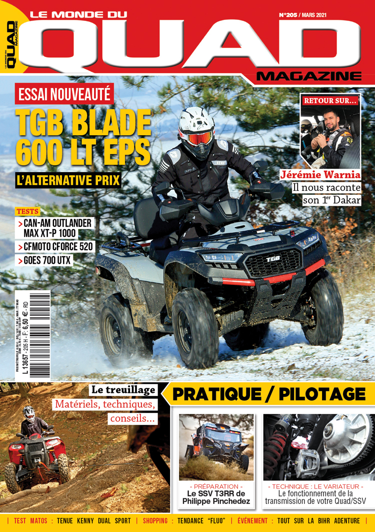 QUAD magazine n°6 a organisé le jeu concours N°10539 – QUAD magazine n°6