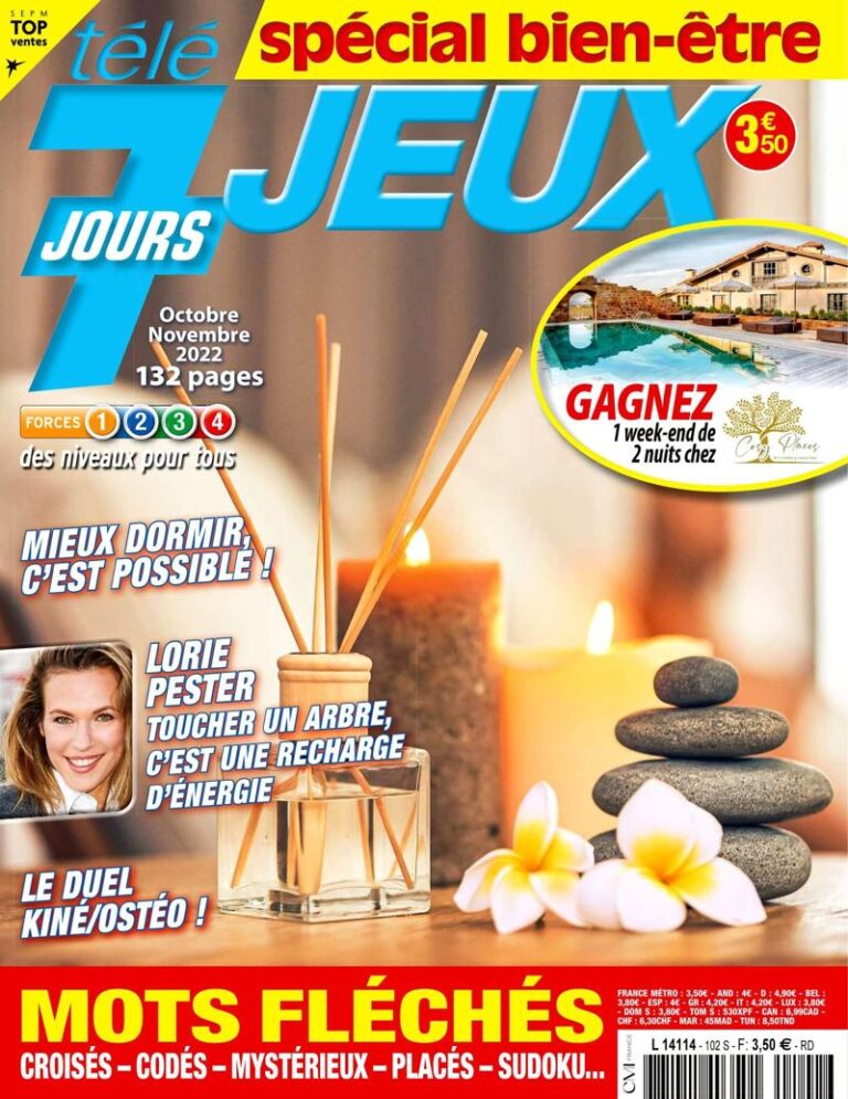 TELE 7 JOURS a organisé le jeu concours N°11700 – TELE 7 JOURS JEUX magazine n°8