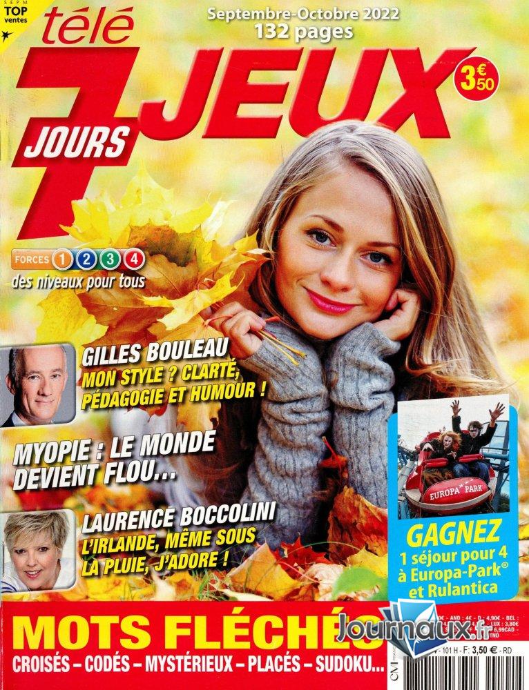 TELE 7 JOURS a organisé le jeu concours N°31363 – TELE 7 JOURS JEUX magazine n°22