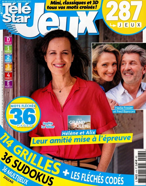 TELE STAR a organisé le jeu concours N°12021 – TELE STAR JEUX magazine